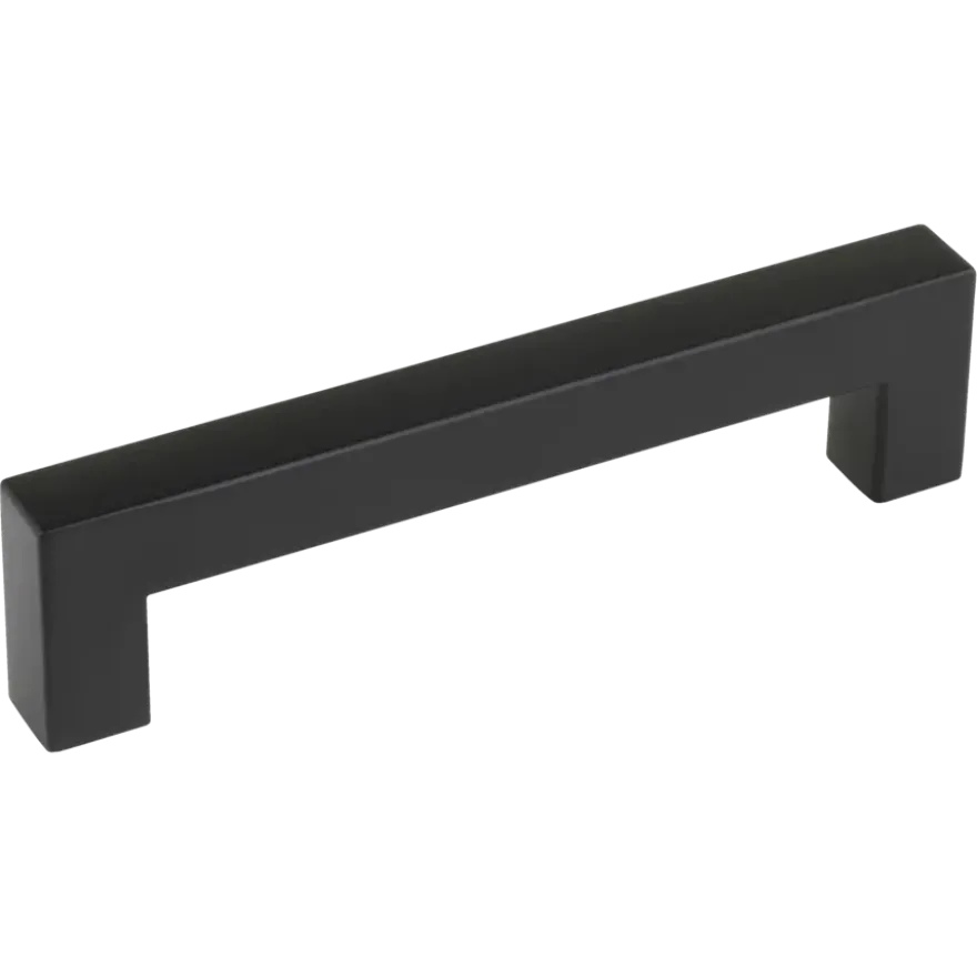 Handgreep Eddy zwart RVS 128 mm