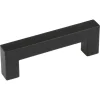 Handgreep Eddy zwart RVS 96 mm