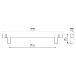 Handgreep Leonie RVS 166mm
