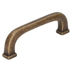 Handgreep Maartje messing antiek 96mm