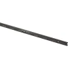 Handson rail enkel mat zwart 100 cm (2 stuks)