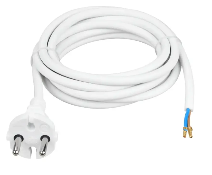 Handson aansluitsnoer wit 2x1.5 mm 2,5 meter
