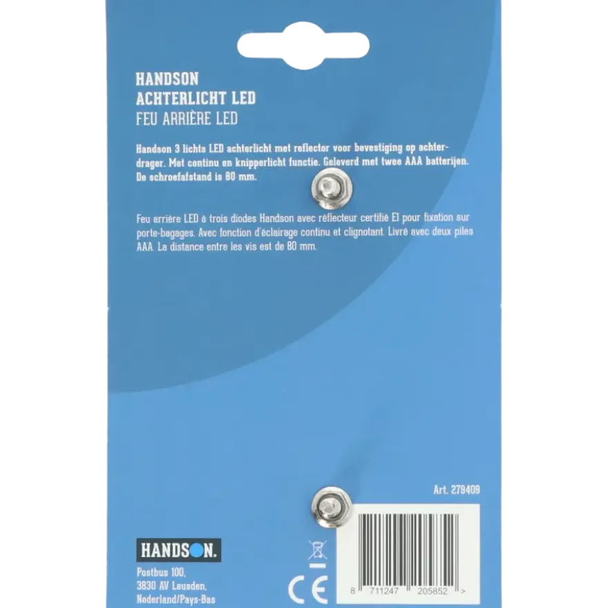 Handson achterlicht LED met reflector