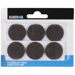 HANDSON anti krasvilt Ø28 mm bruin 9 stuks
