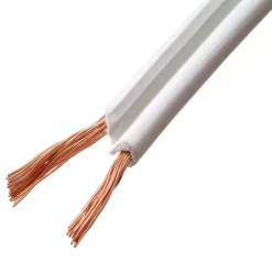Handson Audiokabel Plat Wit 2 X 0,75mm² 10 Meter
