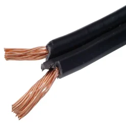 Handson Audiokabel Plat Zwart 2 X 0,75mm² 10 Meter