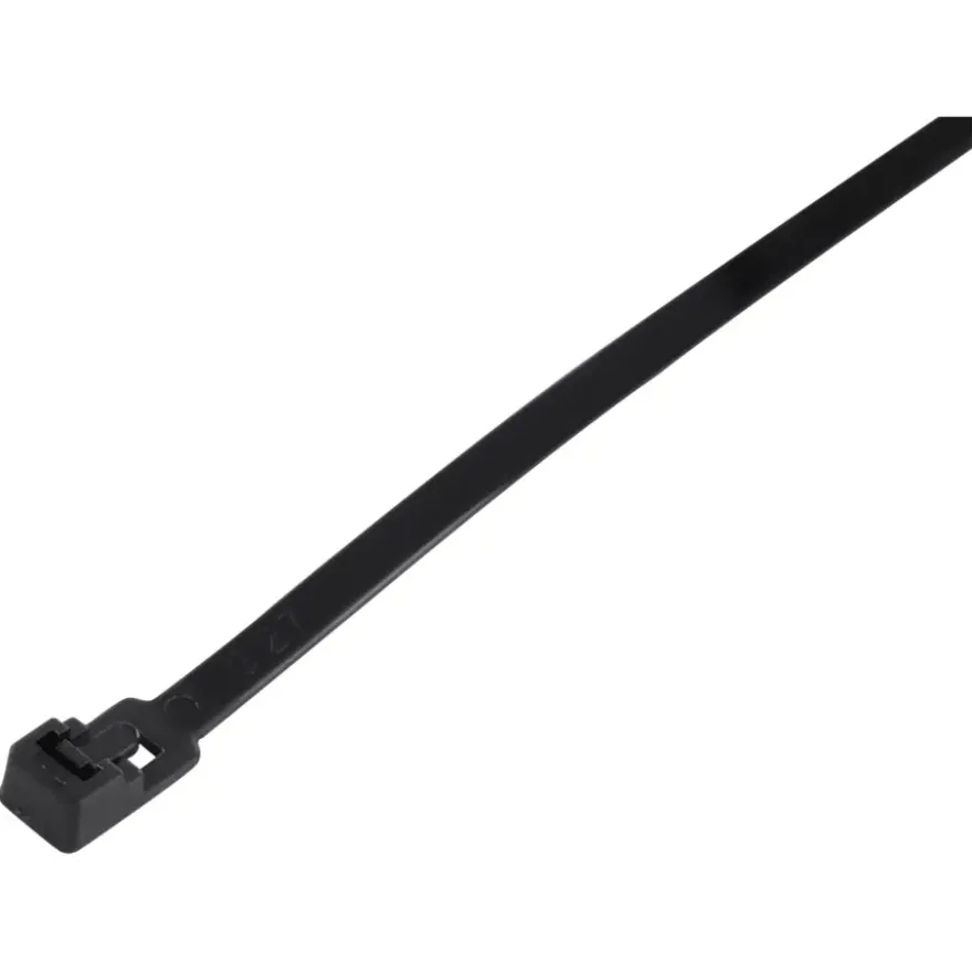HANDSON bindband hersluitbaar zwart 200mm (100 stuks)