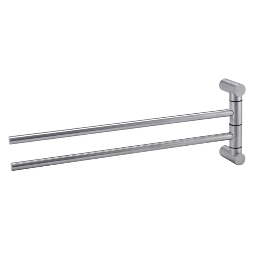 Handson Blister 2-armig handdoekrek RVS
