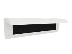 Handson Brievenbusklep met Borstel Wit Blinde Bevestiging