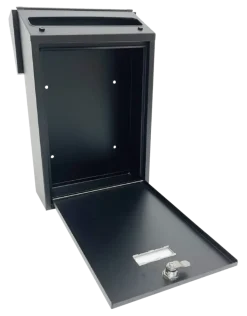 Handson brievenbus zwart RVS