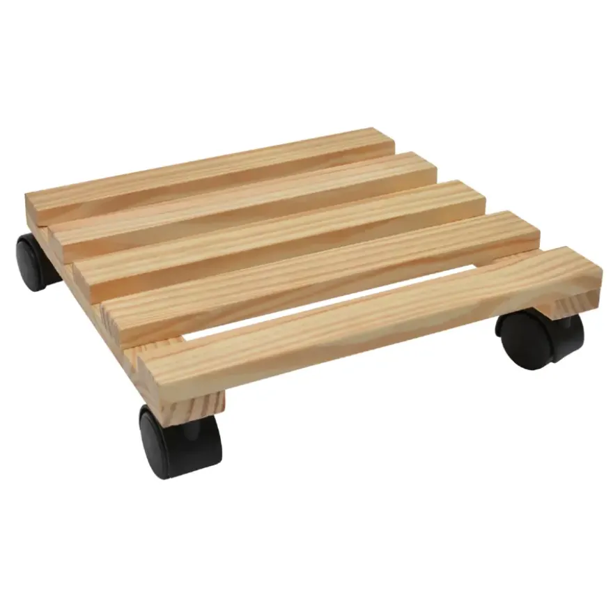 Handson houten plantentrolley 30x30 cm max. 60 kg