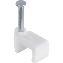 Handson Kabelclip Plat Wit 6 mm 25 Stuks