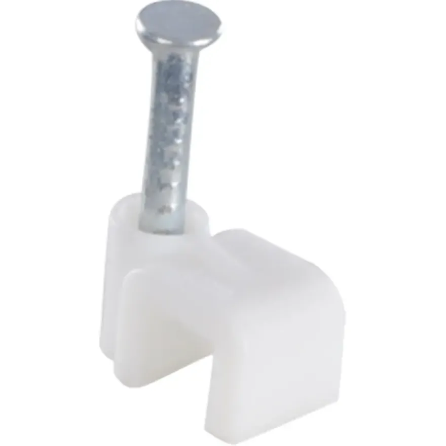 HANDSON kabelclip plat wit 4mm (25 stuks)