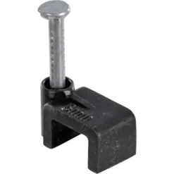 Handson Kabelclip Plat Zwart 6 mm 25 Stuks