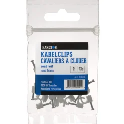 Handson Kabelclip Rond Wit 5 mm 25 Stuks