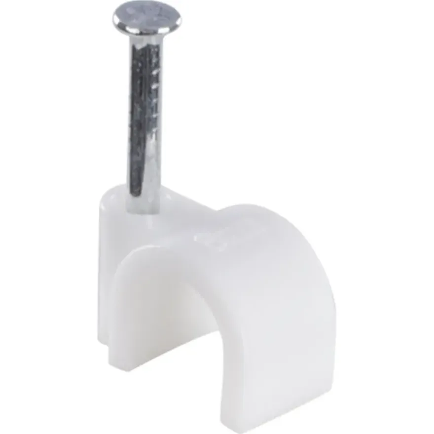Handson Kabelclip Rond Wit 8 mm 25 Stuks