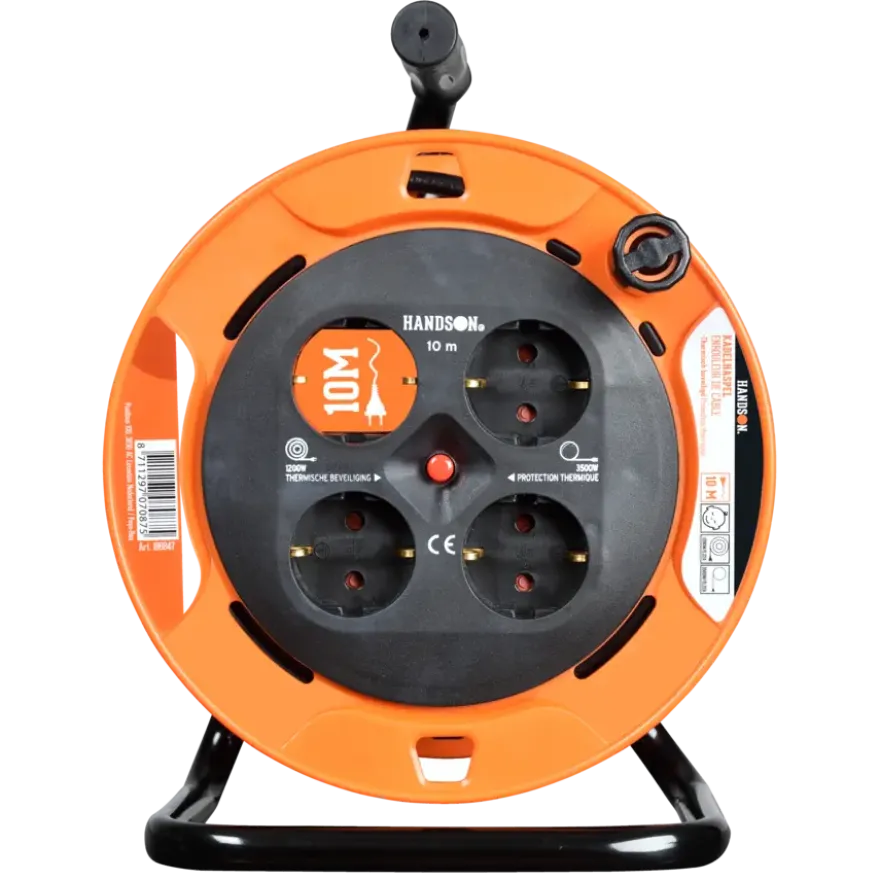 HANDSON Kabelhaspel 4-voudig RA Mini 10 Meter