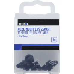 Handson kozijnbuffer 11x10mm zwart 6x