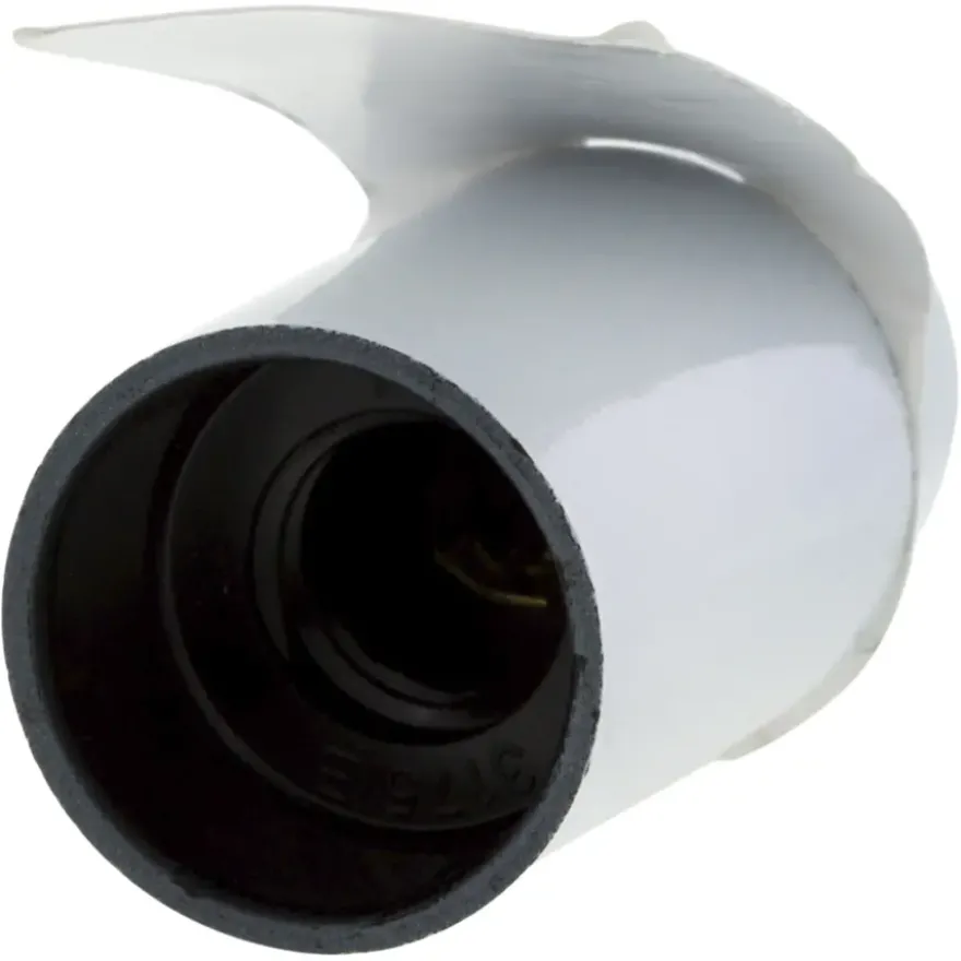 Handson lampfitting E14 glad wit