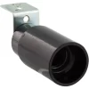 Handson lampfitting E14 haakse beugel zwart