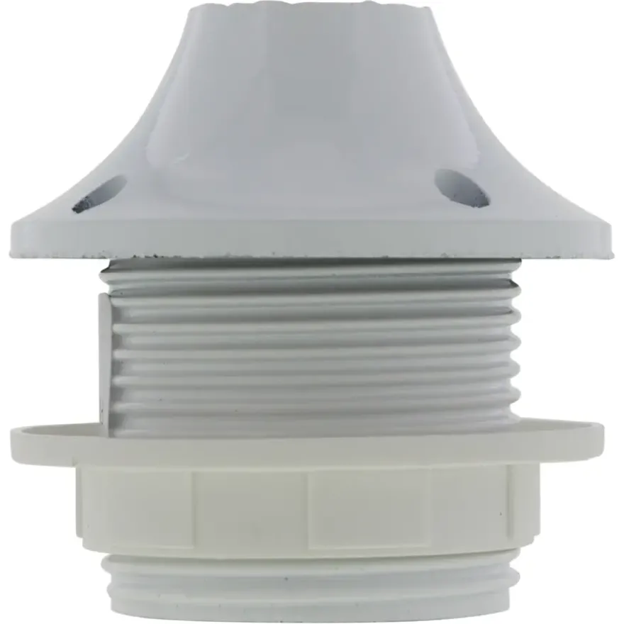 Handson lamphouder E27 incl. Kraag en Ring wit