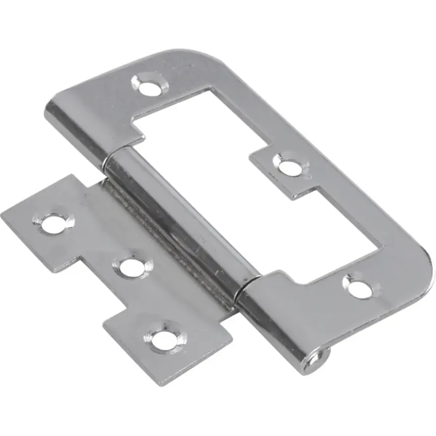 HANDSON Louvredeurscharnier 75x35 mm vernikkeld - 2 stuks