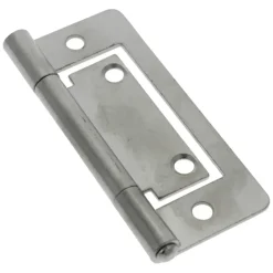 HANDSON Louvredeurscharnier 75x35 mm vernikkeld - 2 stuks
