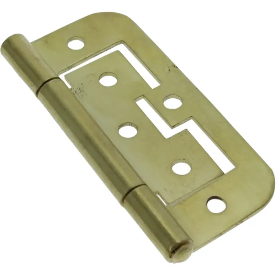 HANDSON Louvredeurscharnier 75x35 mm vermessingd - 3 stuks
