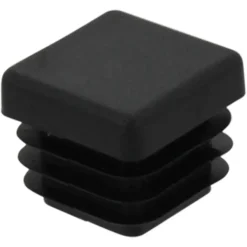 HANDSON meubeldop vierkant 20x20 mm zwart 4 stuks
