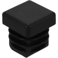 HANDSON meubeldop vierkant 15x15mm zwart 4 stuks