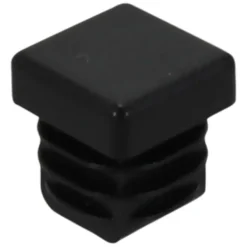 HANDSON meubeldop vierkant 15x15mm zwart 4 stuks