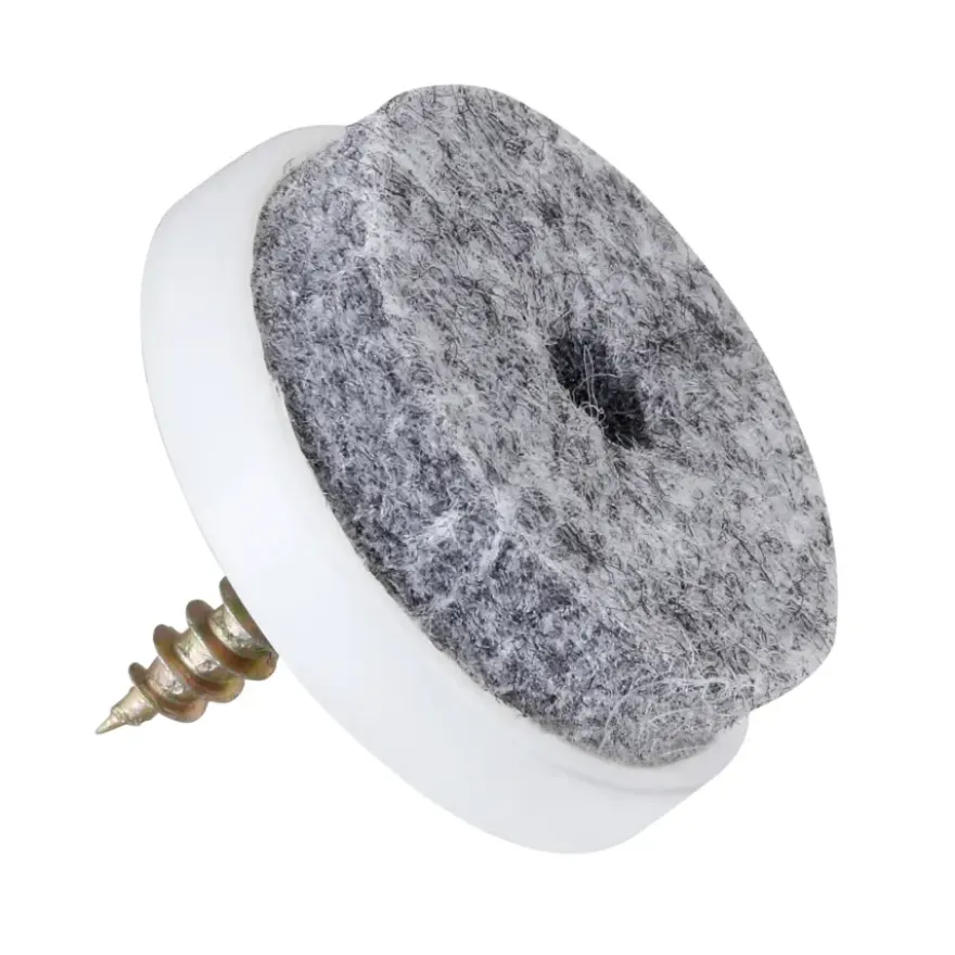 HANDSON meubelglijder viltglijder met schroef Ø24 mm grijs 8 stuks