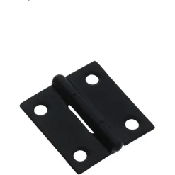 HANDSON Scharnier met vaste pen 40x32 mm zwart - 2 stuks