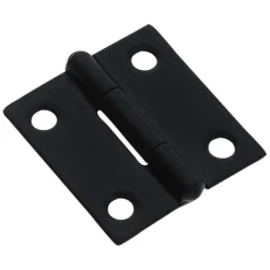 HANDSON Scharnier met vaste pen 40x32 mm zwart - 2 stuks