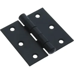HANDSON Scharnier met vaste pen 60x60 mm zwart - 2 stuks