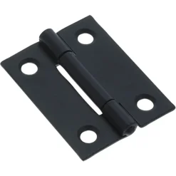 HANDSON Scharnier met vaste pen 50x39 mm zwart - 2 stuks