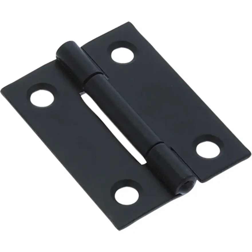 HANDSON Scharnier met vaste pen 50x39 mm zwart - 2 stuks