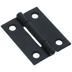 HANDSON Scharnier met vaste pen 50x39 mm zwart - 2 stuks
