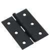 HANDSON Scharnier met vaste pen 60x46 mm zwart - 2 stuks