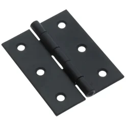 HANDSON Scharnier met vaste pen 60x46 mm zwart - 2 stuks