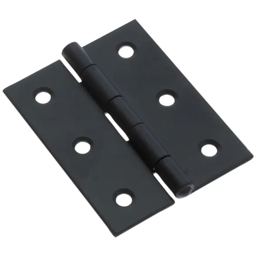 HANDSON Scharnier met vaste pen 60x46 mm zwart - 2 stuks