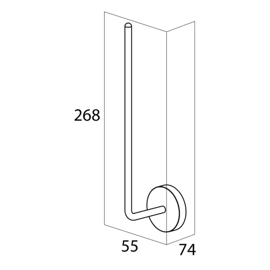 Handson Smart reserverolhouder chroom