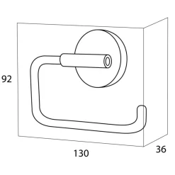 Handson Smart toiletrolhouder chroom
