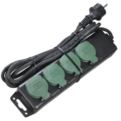 Handson Stekkerdoos 4-voudig RA IP44 3 Meter