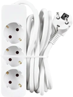 Handson Stekkerdoos 3-voudig Wit 3 Meter