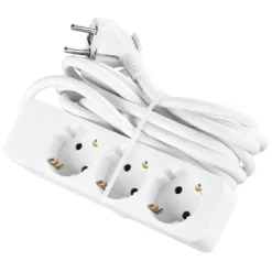 Handson Stekkerdoos 3-voudig Wit 3 Meter