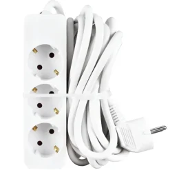 Handson Stekkerdoos 3-voudig Wit 5 Meter