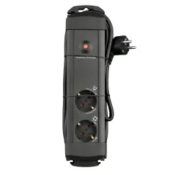 Handson Stekkerdoos 2-voudig Zwart 1,5 Meter Wasmachine / Droger