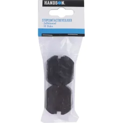 Handson Stopcontactbeveiliger Zwart 10 stuks