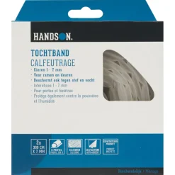 Handson tochtband O-profiel siliconen transparant 3 meter 2 stuks